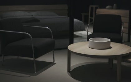 Dark furniture pieces